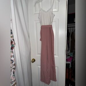 SHEIN White and Pink Kids One Piece